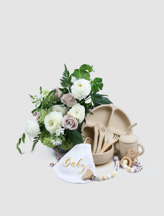 Blooms Baby Hamper Gift Set (White)