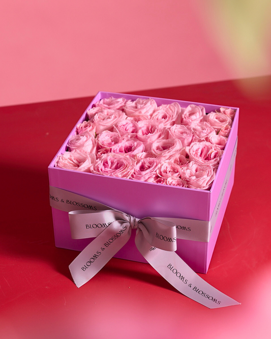 Pink Roses in Box 粉红玫瑰盒子